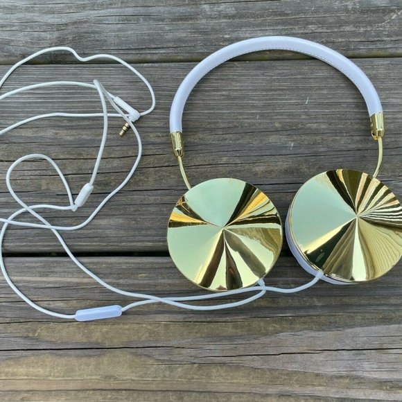 FRENDS Tylor White Leather Over-the-Ear Headphones White/Gold made for A… - Picture 6 of 12